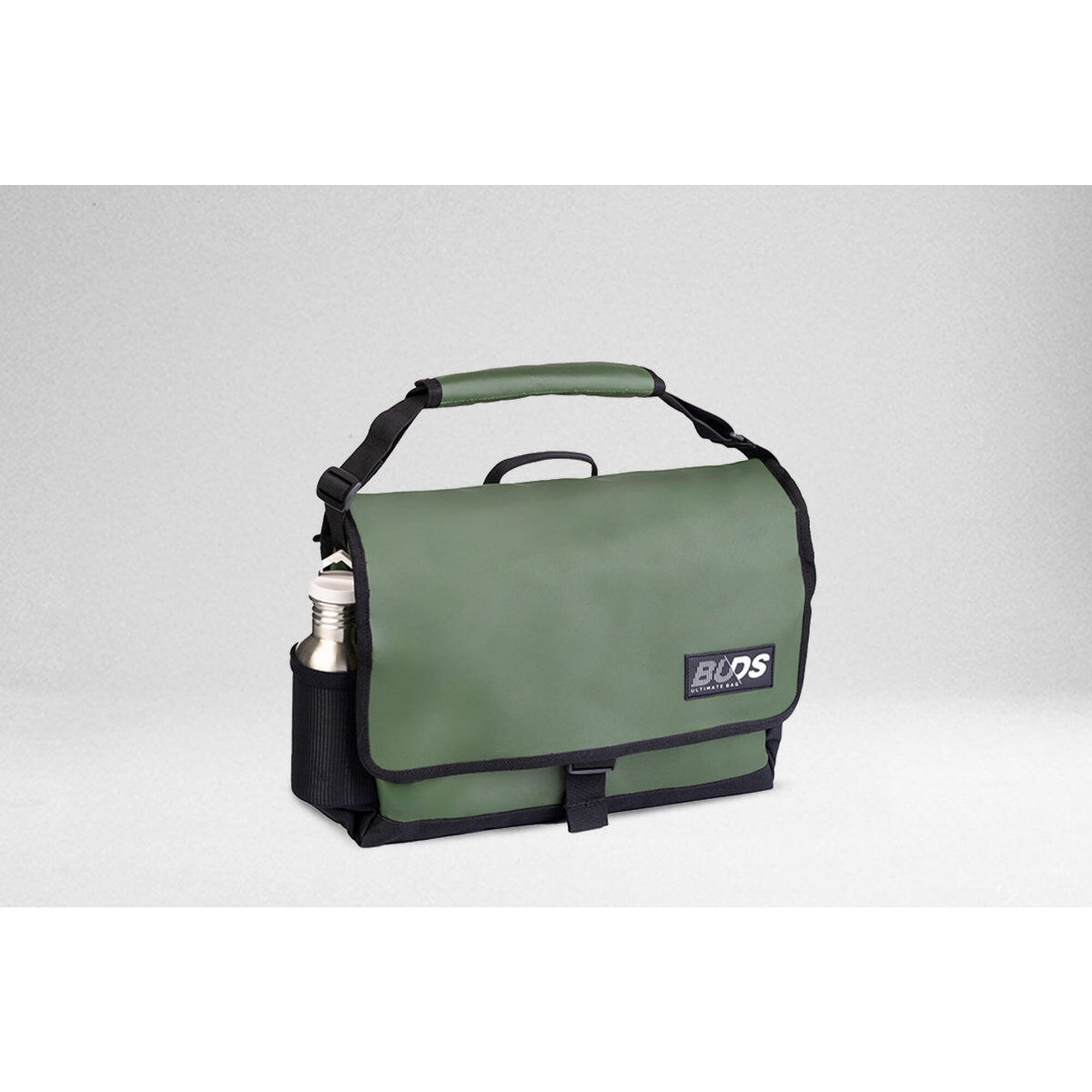 Buds - City Bag Light - Sac Coursier Bandoulière Étanche - Noir/kaki - Sac De Sport - Vert - No Size - Decathlon