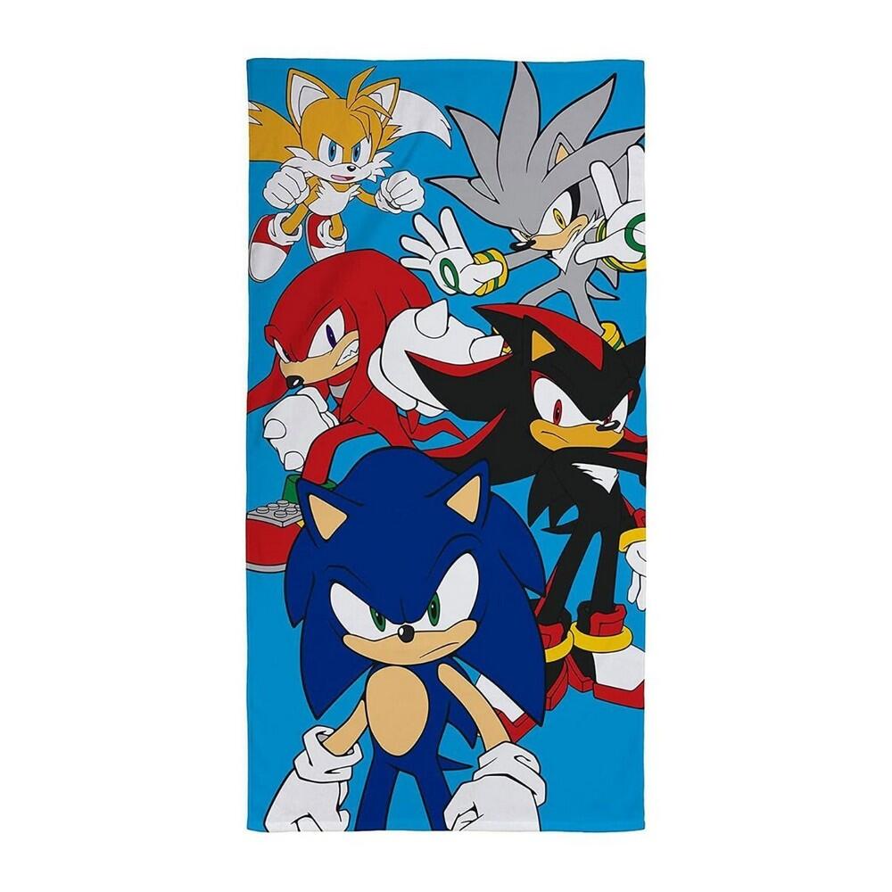 Sonic The Hedgehog Stars Cotton Beach Towel