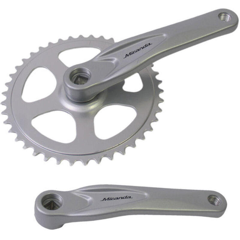 Pédalier Miranda Alfa 1 42T - 170mm, Aluminium, Argent      5400€     MIRANDA Pédalier Miranda Alfa 1 42T - 170mm, Aluminium, ArgentCe produit est uniquement disponible en magasin.   