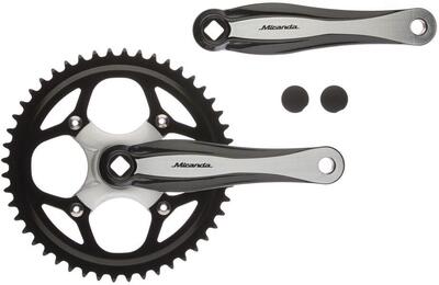 Miranda Beta 1+ Kurbel 48T Aluminium Schwarz für 3/32 Kette