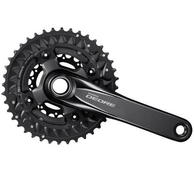 Shimano deore fc-m6000 crankstel 3x10 speed 175mm zwart