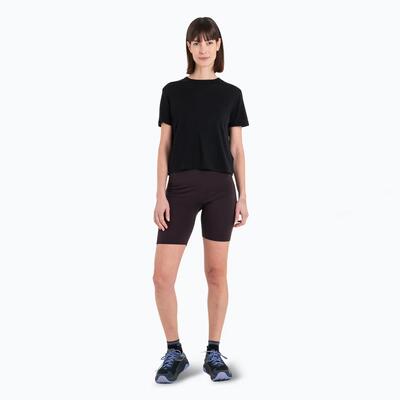 Dames trekking t-shirt icebreaker merino 150 tech lite iii ss crop tee