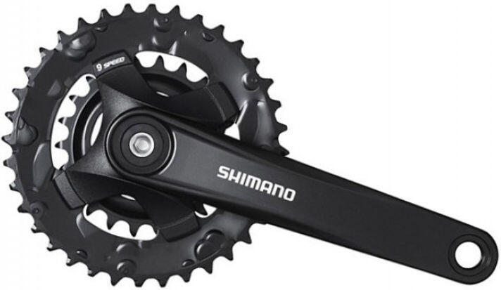 SHIMANO Shimano Altus FC‑MT101‑2 guarnitura 2x9 175 mm 36-22T nera.