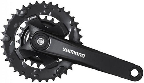 Shimano FC-MT101-2 guarnitura 2x9 36-22T 175mm nera.