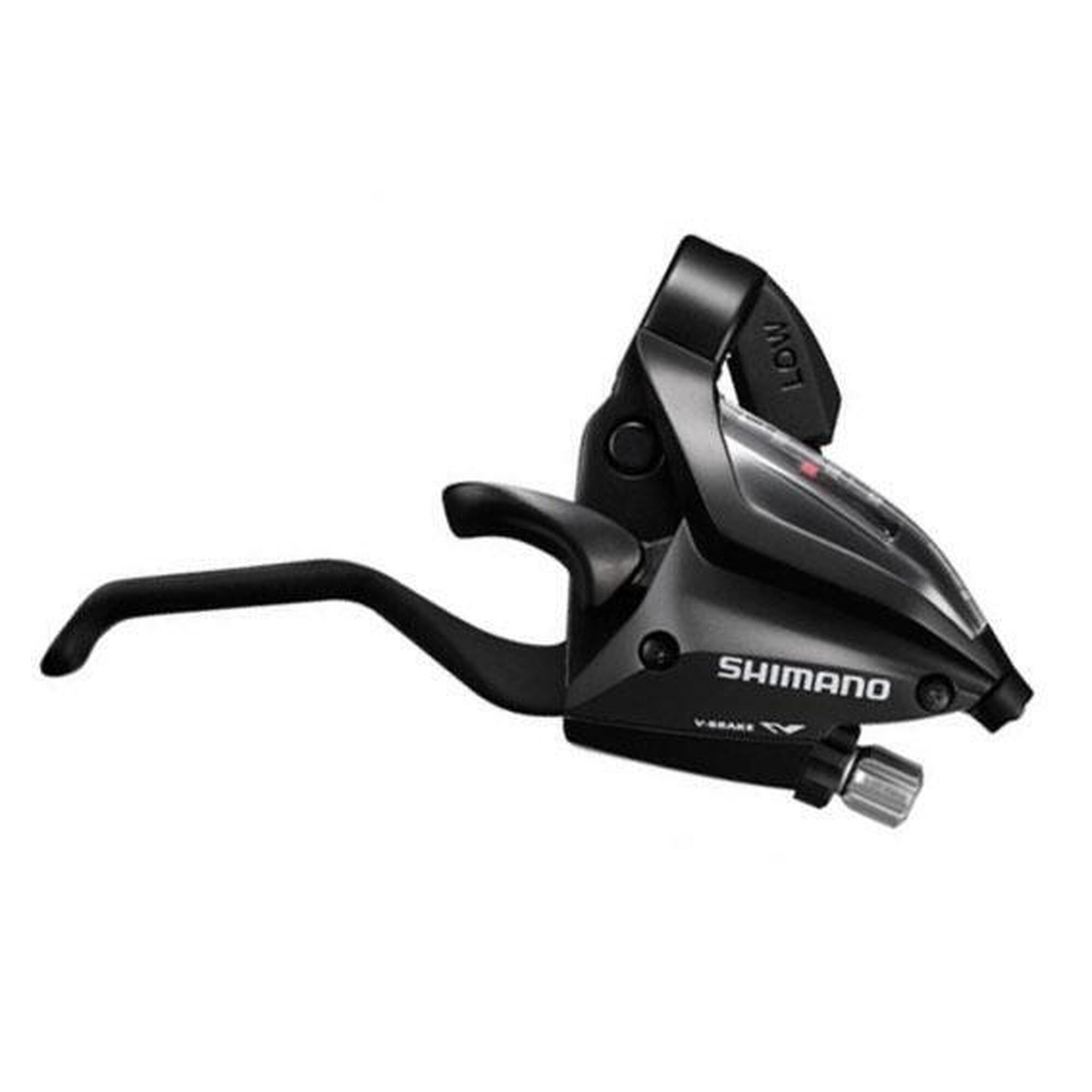 Prawy Regulator Z Dźwignią Hamulca 7-Biegowy St-Ef500 - 2 Palce - Czarny