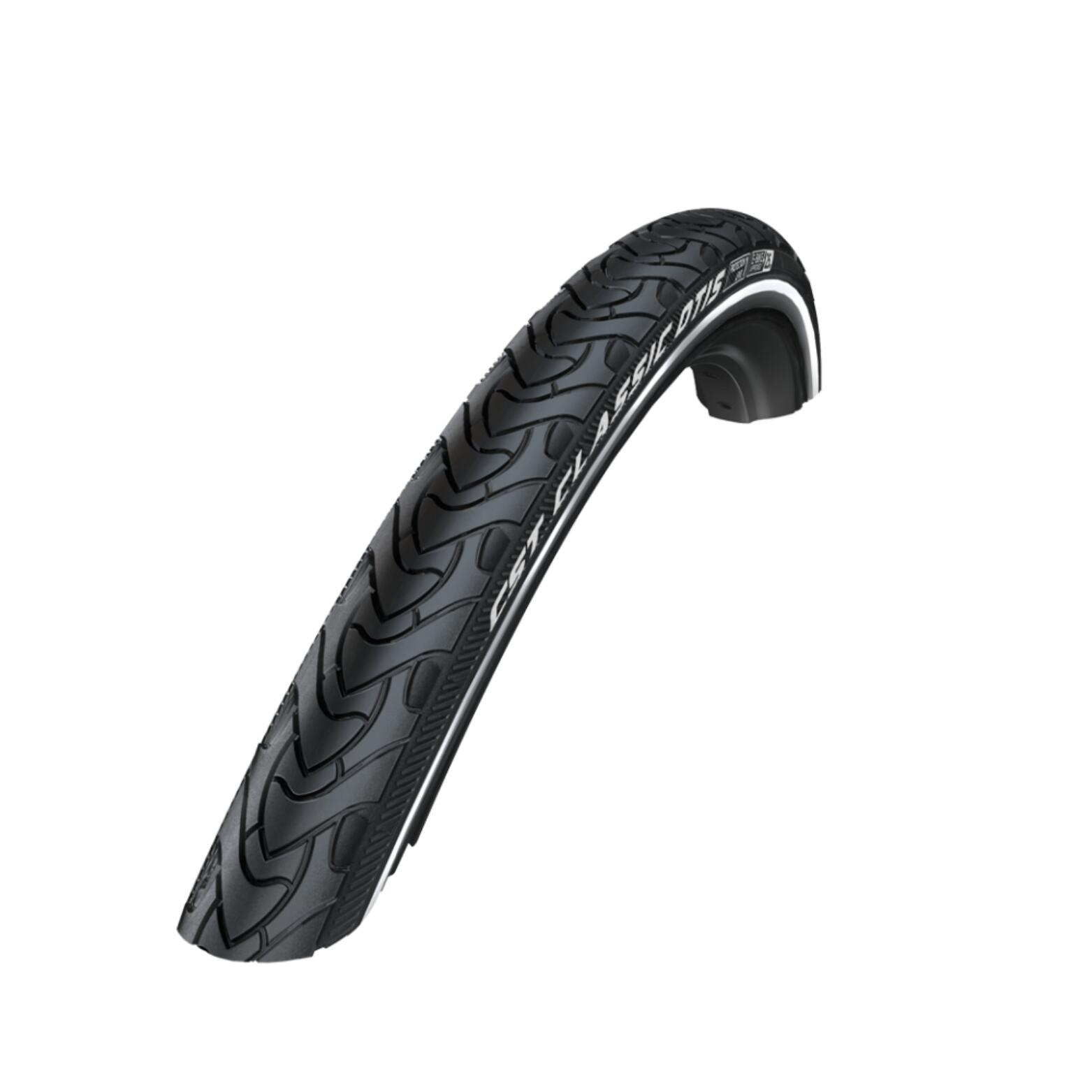 Opona Otis 28 X 1,75 Czarna Z Odblaskowymi Liniami