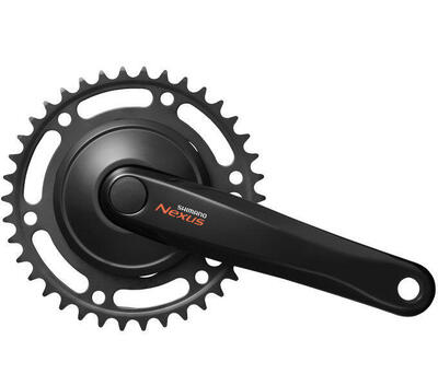 Shimano crankset 38t nexus c6000 170mm crankarm - zwart