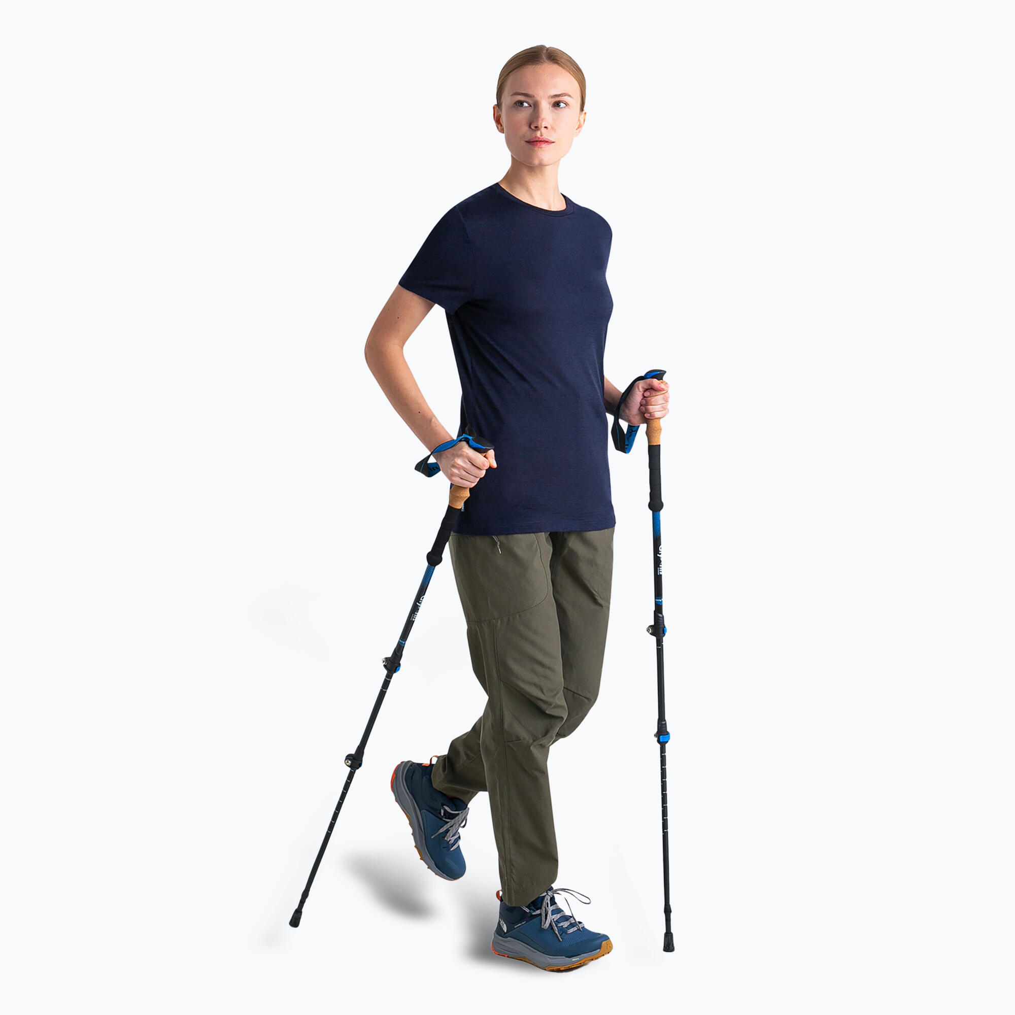 Camiseta de trekking para mujer icebreaker Merino 150 Tech Lite III 5/7