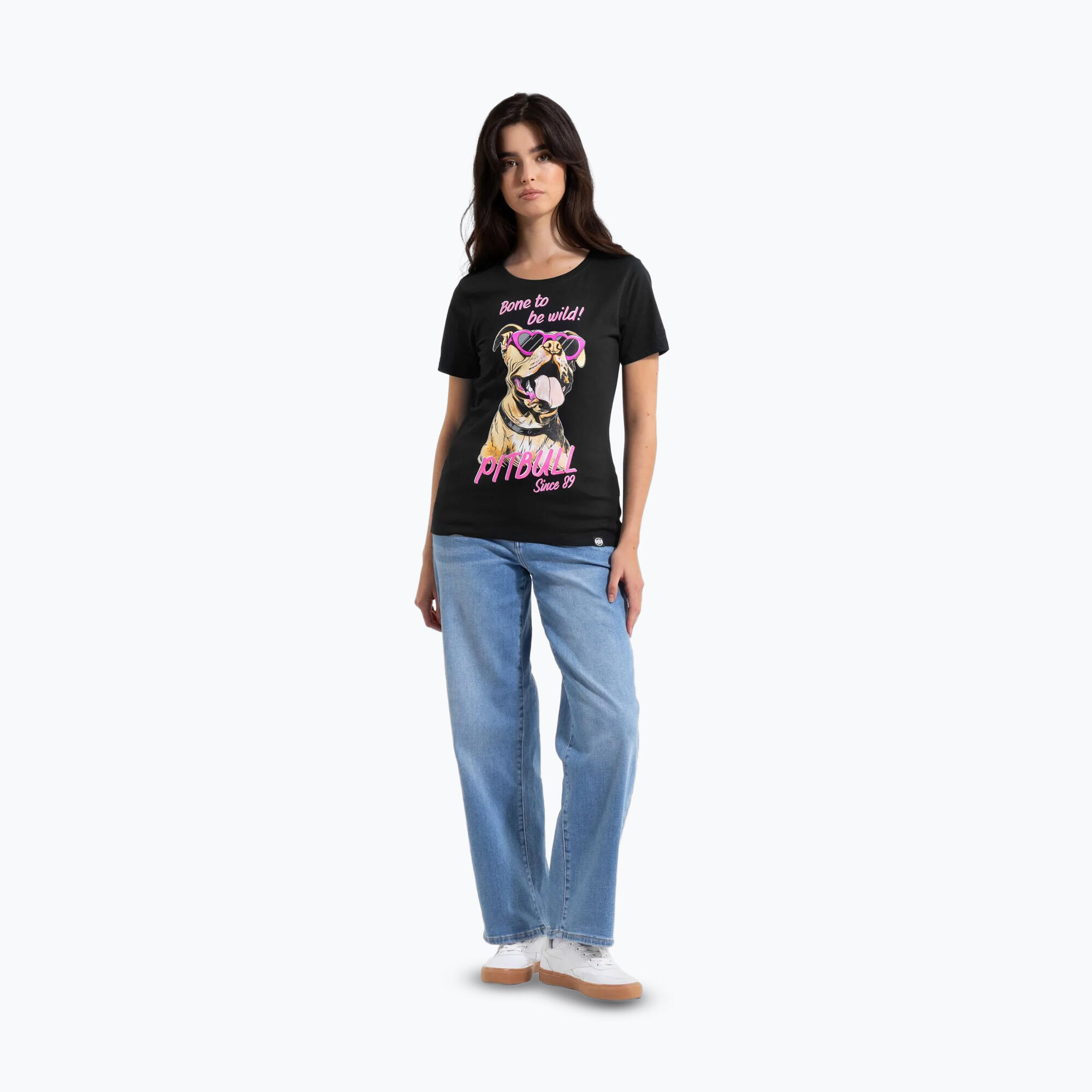T-shirt femme Pitbull Synglasses Dog 1/5
