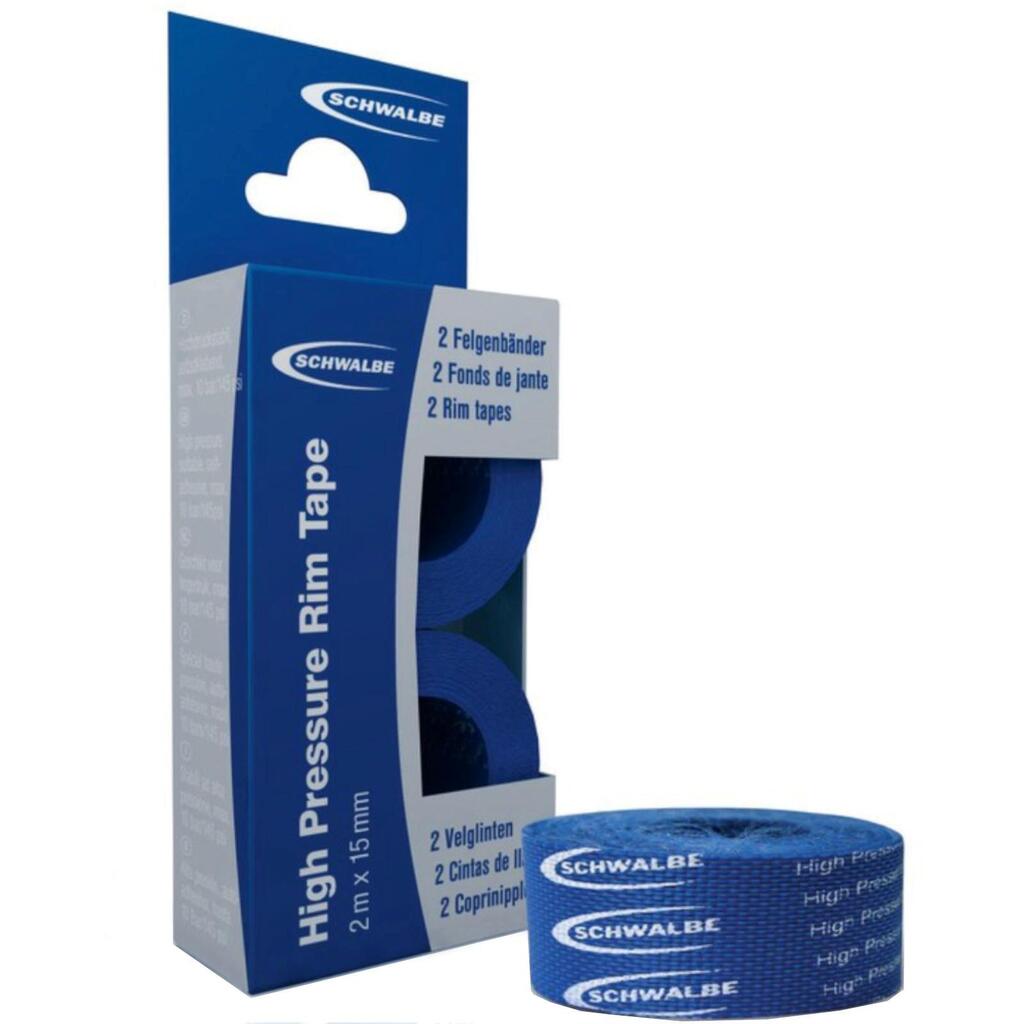 Schwalbe High Pressure self-adhesive rim tape 15 mm, 2 m (2 pcs).