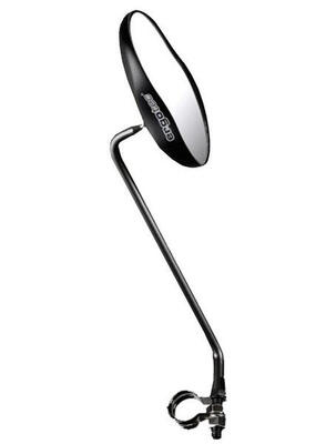Ergotec m-99l spiegel zwart - kwaliteitsvolle fiets spiegel