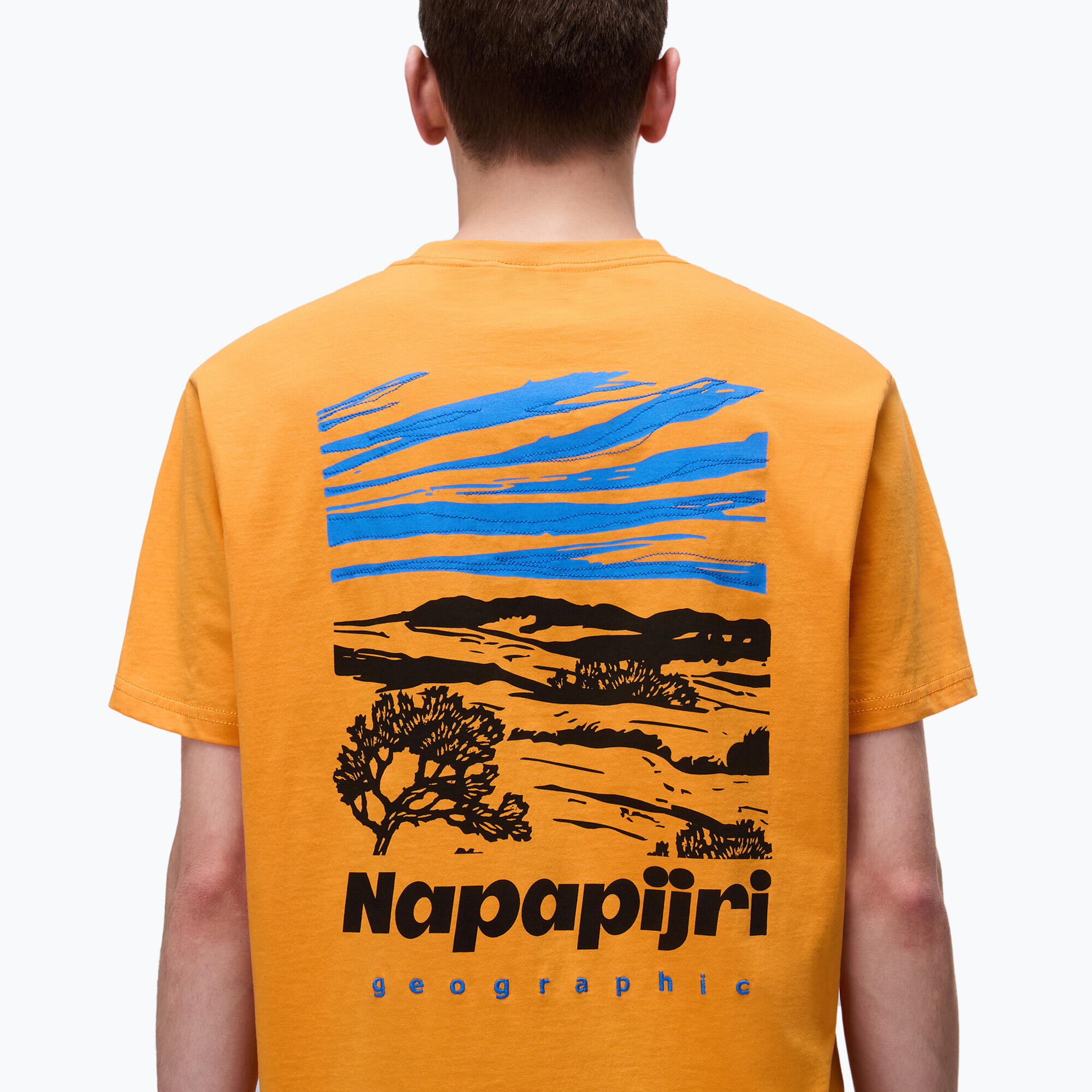 T-shirt homme Napapijri S-Vignonil dos abricot A70 3/5
