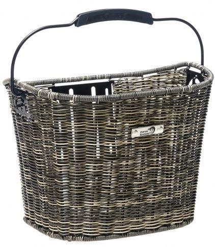 Cesta de bicicleta de ratán Looxs Lombok 19L gris 34x25x25cm 2/3