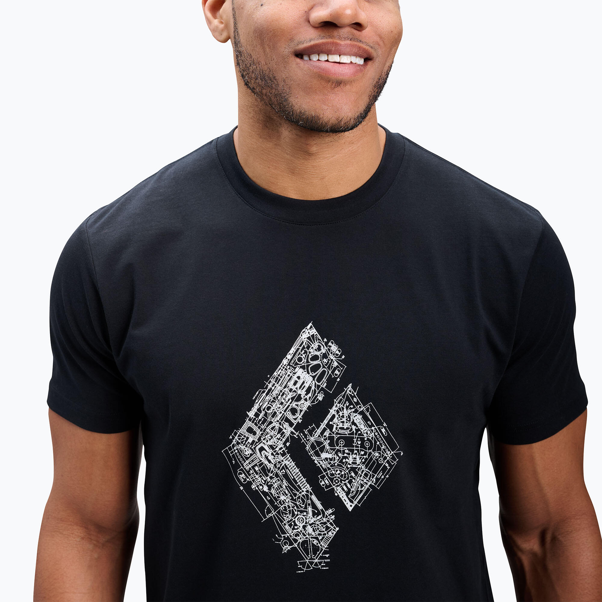 Koszulka bawełniana męska Black Diamond Engineered Diamond SS Tee 3/5