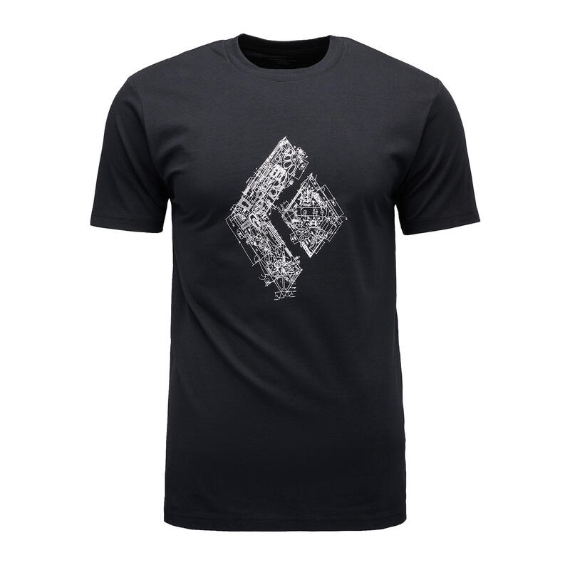 Koszulka bawełniana męska Black Diamond Engineered Diamond SS Tee