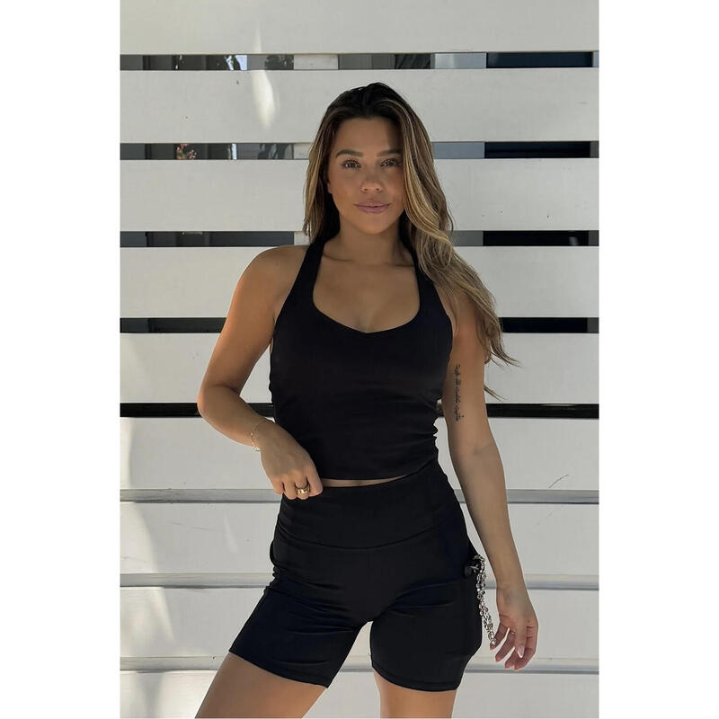 Crop top beépített melltartóval női számára Fabletics Anywhere