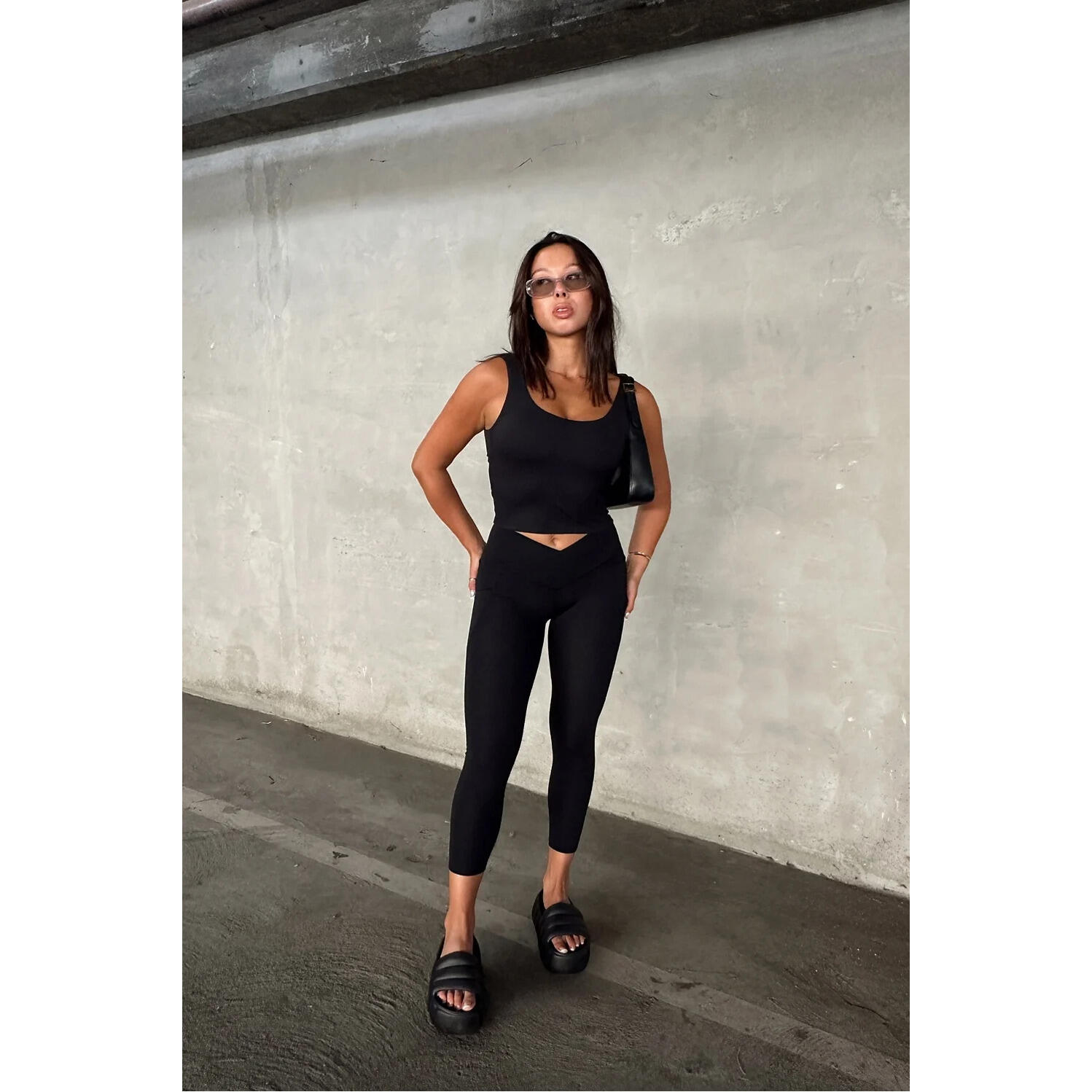 Legging 7/8 taille haute croisée femme Fabletics Oasis 6/6