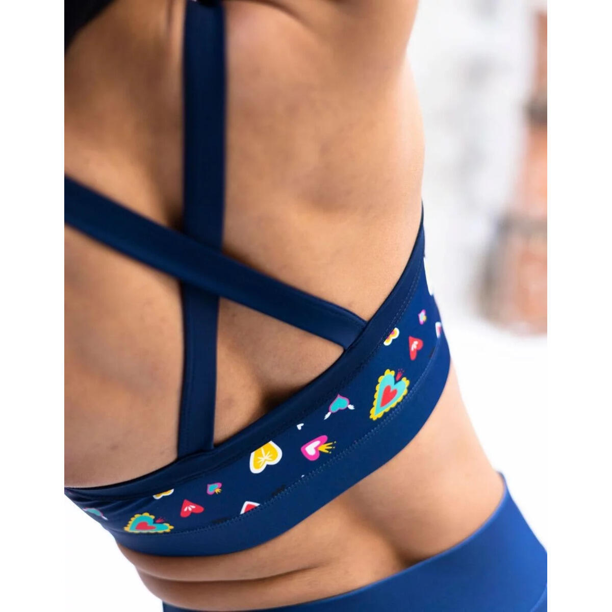 Brassière femme Les Poulettes Fitness Cœur 2/3