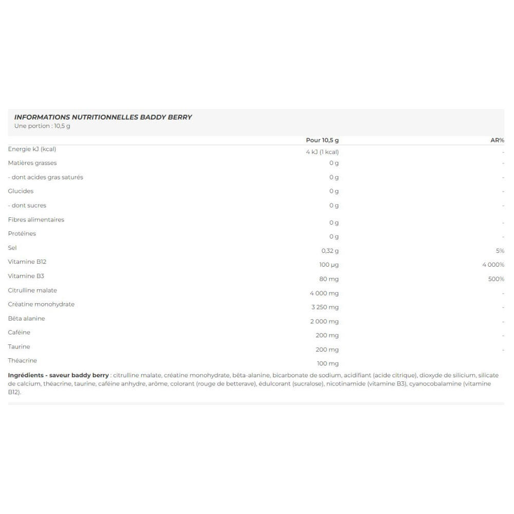 Preworkout | Abe Ultimate Pre-workout (375g) | Berry 2/3