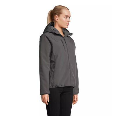 Softshell parka voor dames sol's falcon padded