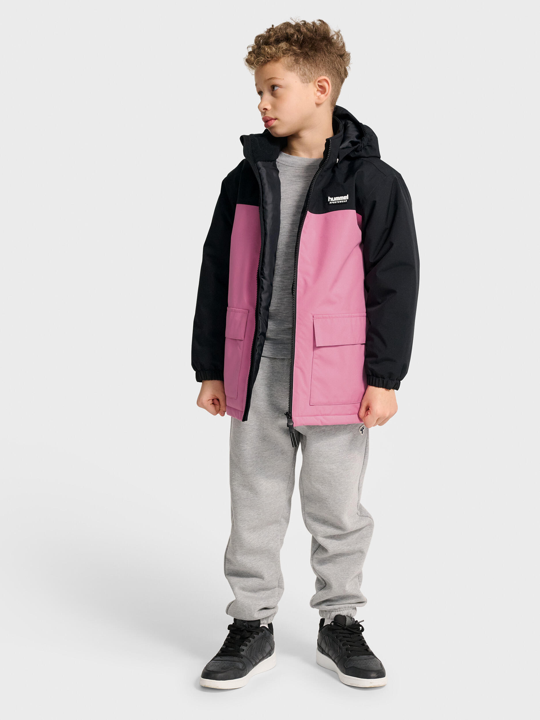 Giacca con cappuccio per bambini Hummel Block WP 4/7