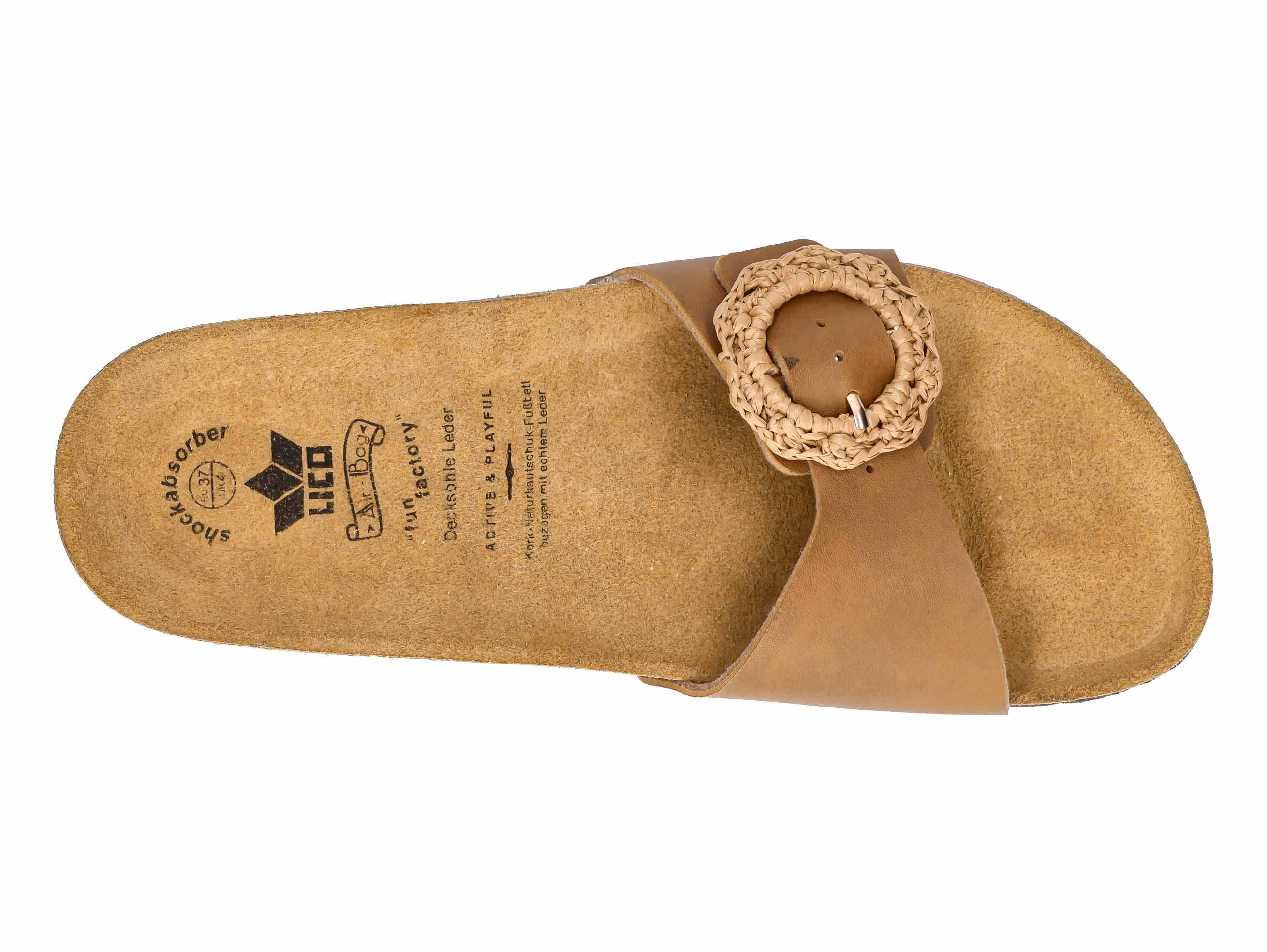 Pantolette Damen Schnallen LICO Bioline Once Style 5/6