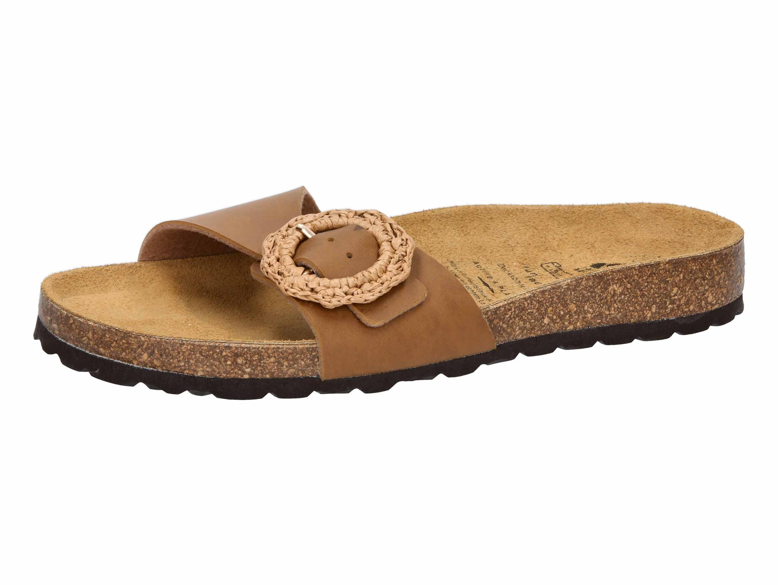 LICO LICO Bioline Once Style Women's Mule Synthetic Brown with Buckle