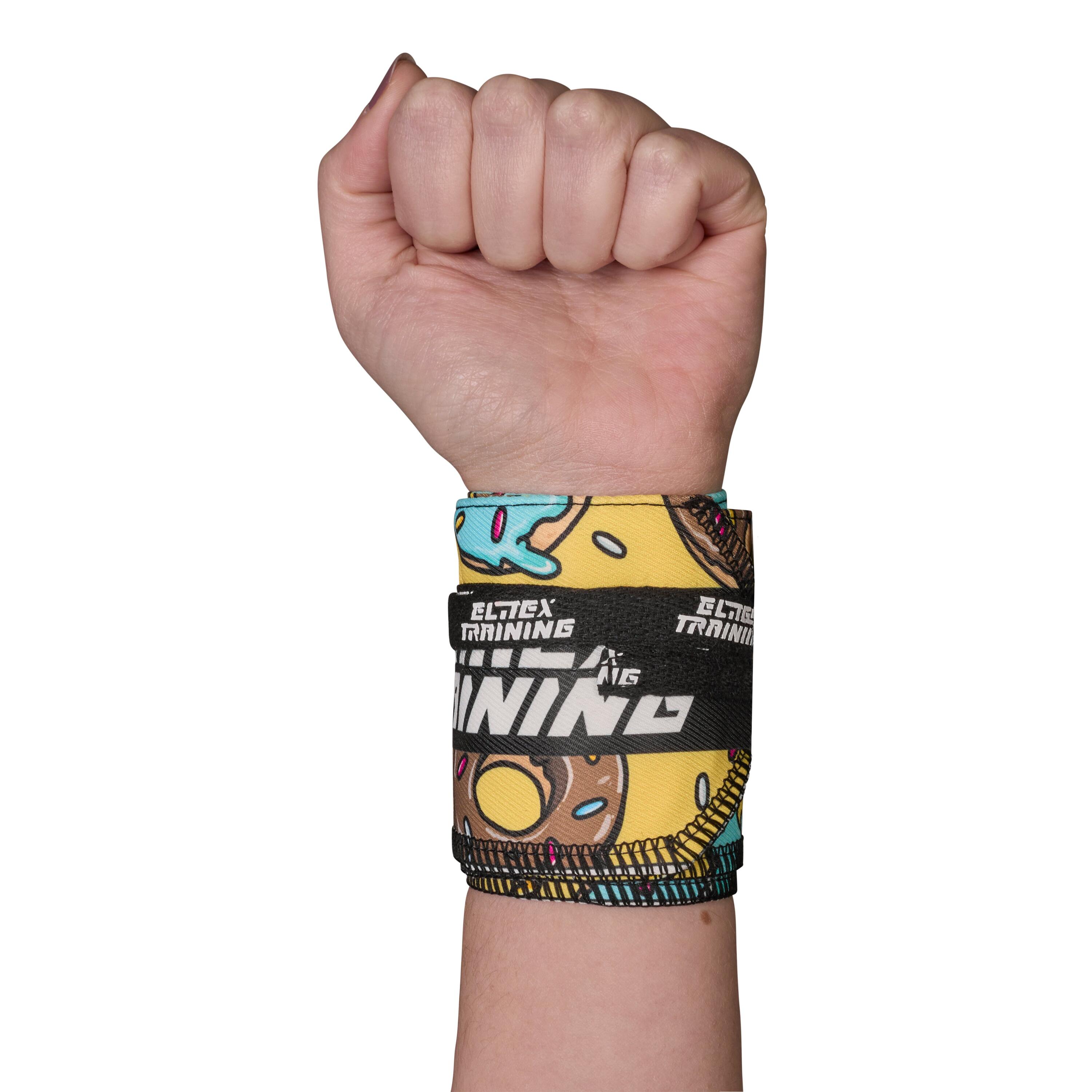 Pulseiras de tecido para cross training e levantamento de peso - Donuts 4/4