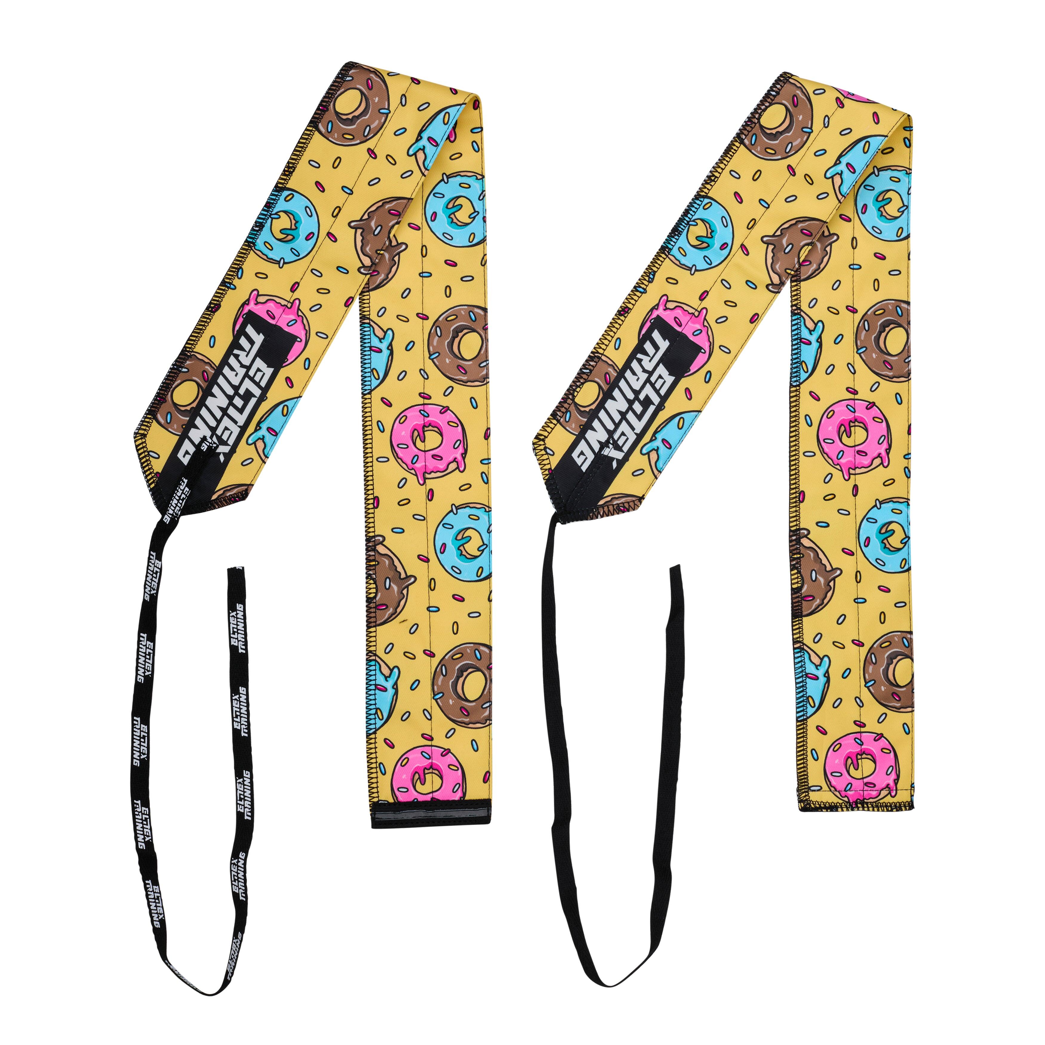 Pulseiras de tecido para cross training e levantamento de peso - donuts