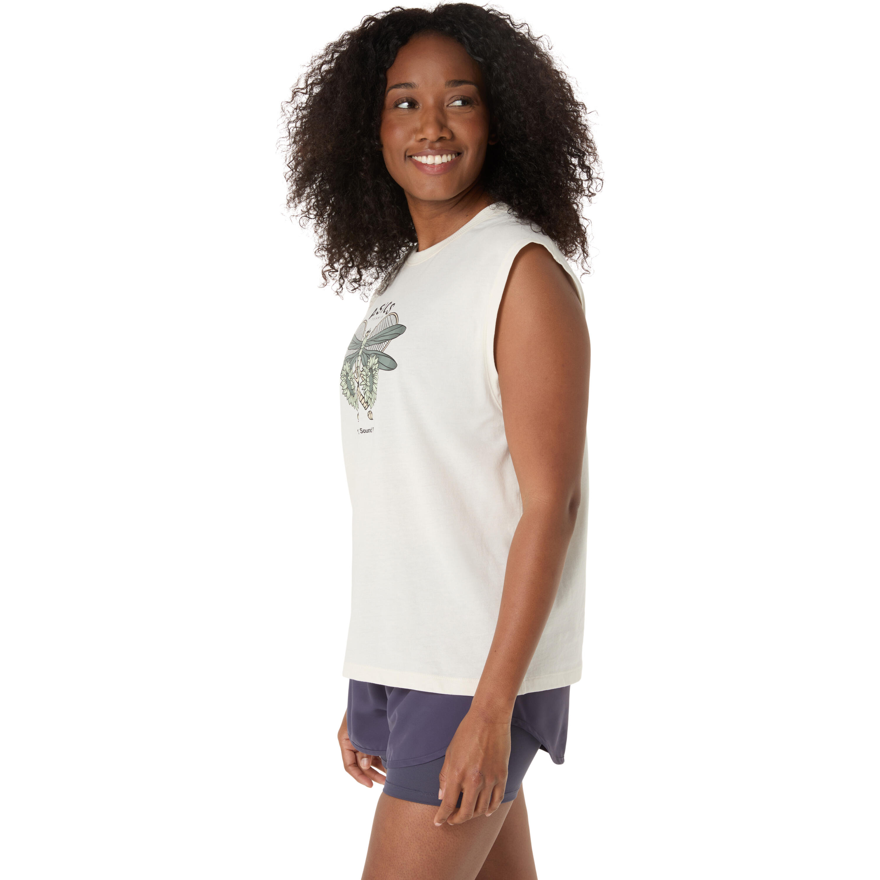 T-shirt da donna senza maniche Asics Game Graphic 3/7