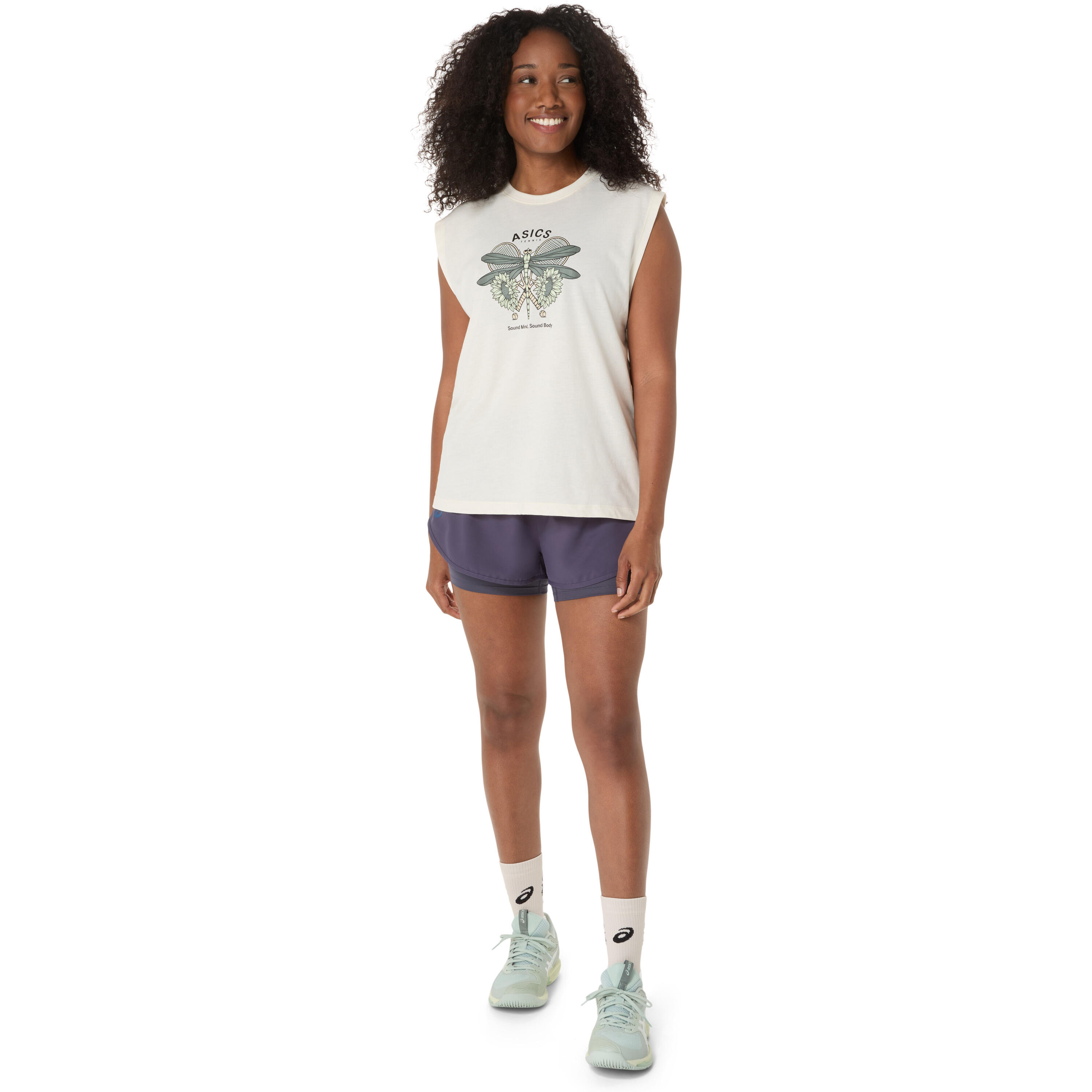 T-shirt da donna senza maniche Asics Game Graphic 2/7