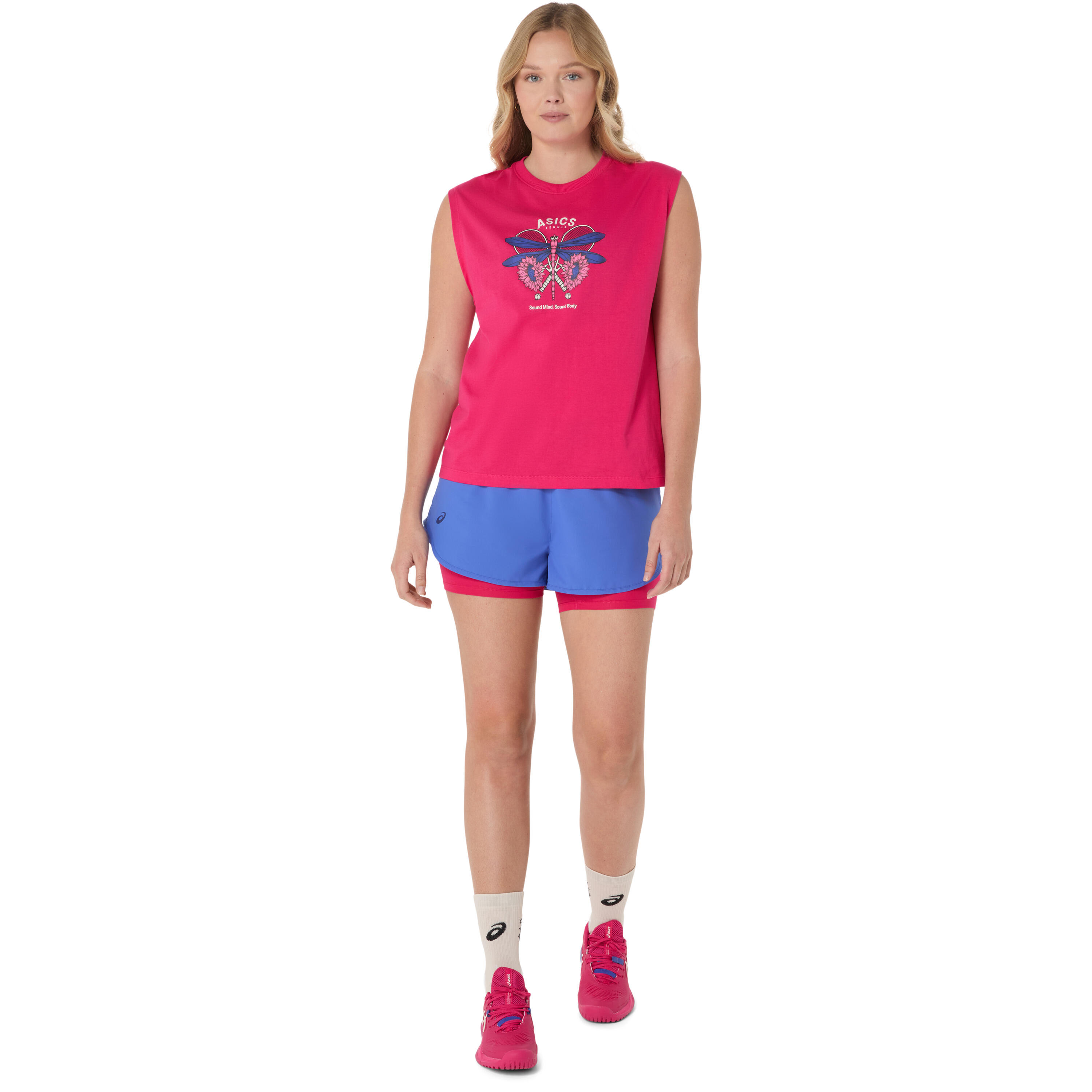 T-shirt da donna senza maniche Asics Game Graphic 2/7