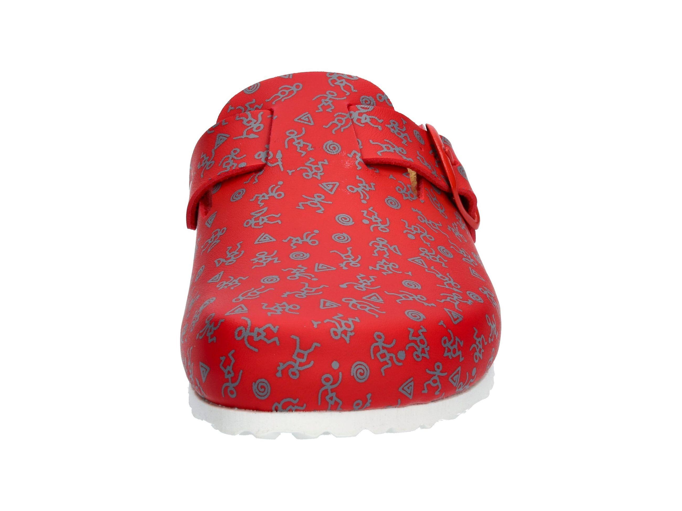 Pantolette Damen Schnallen LICO Bioline Clog Print 3/6