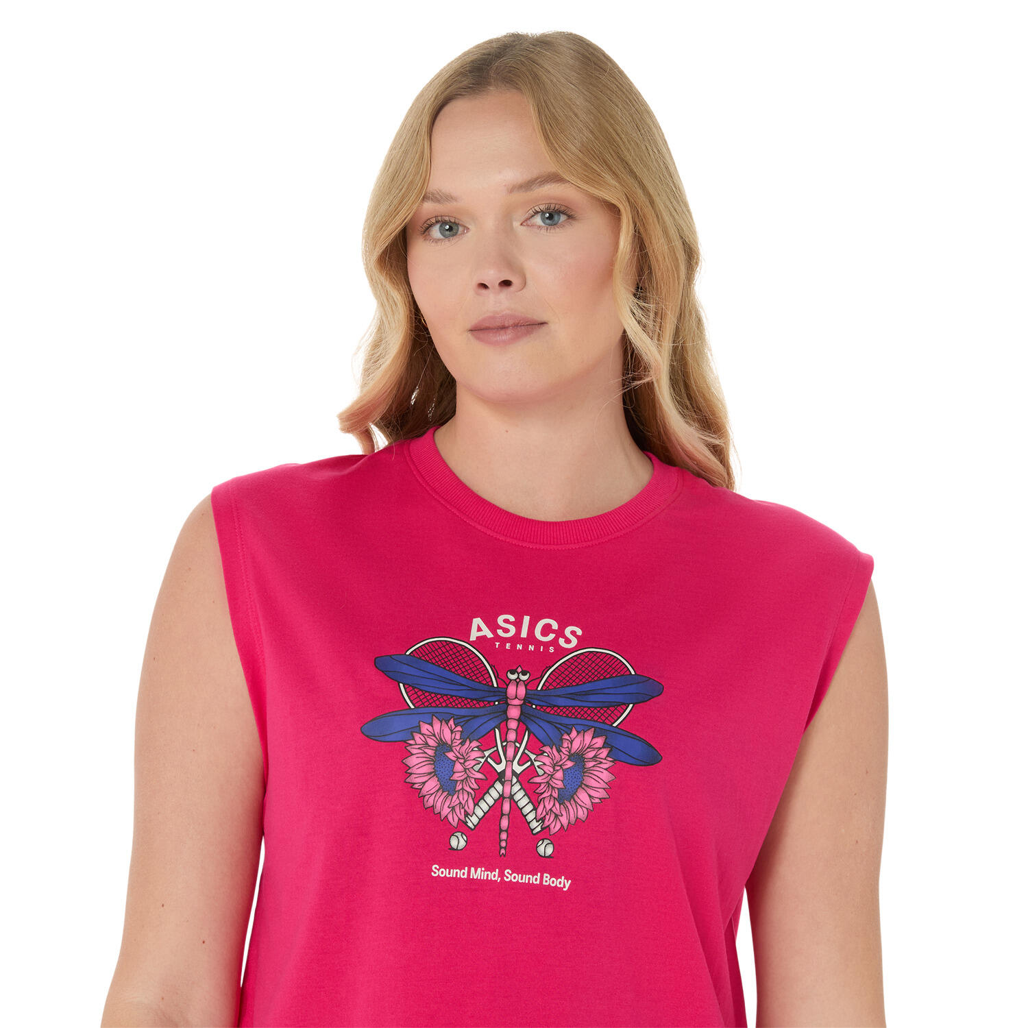 T-shirt da donna senza maniche Asics Game Graphic 6/7