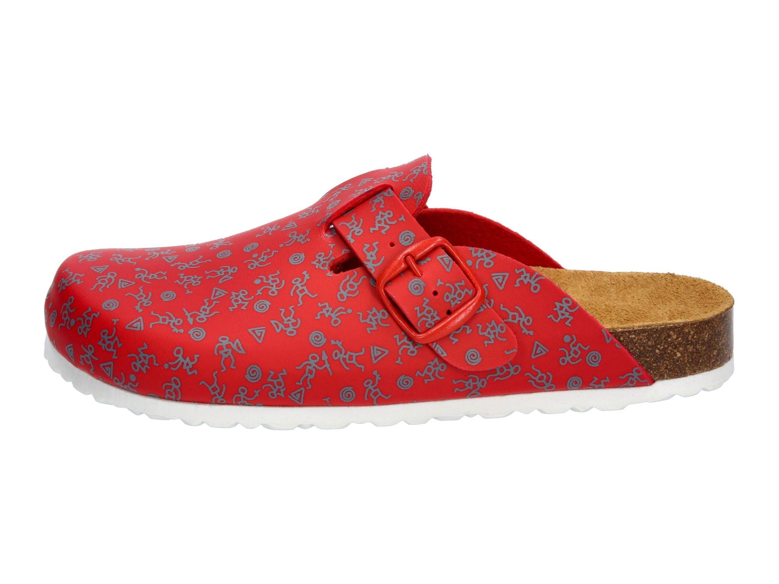 Pantolette Damen Schnallen LICO Bioline Clog Print 2/6