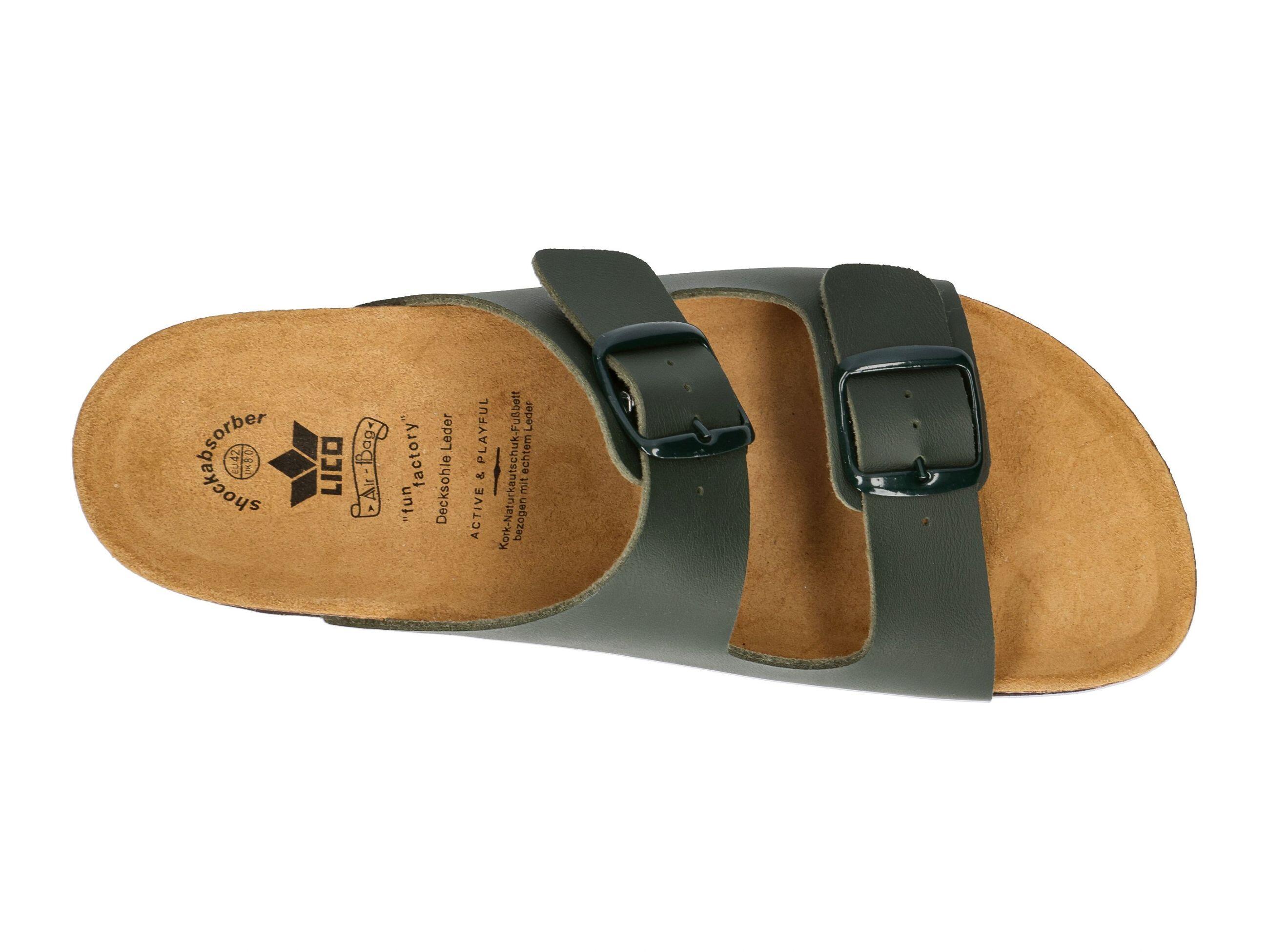 Pantolette Herren Schnallen LICO Bioline Man 5/6