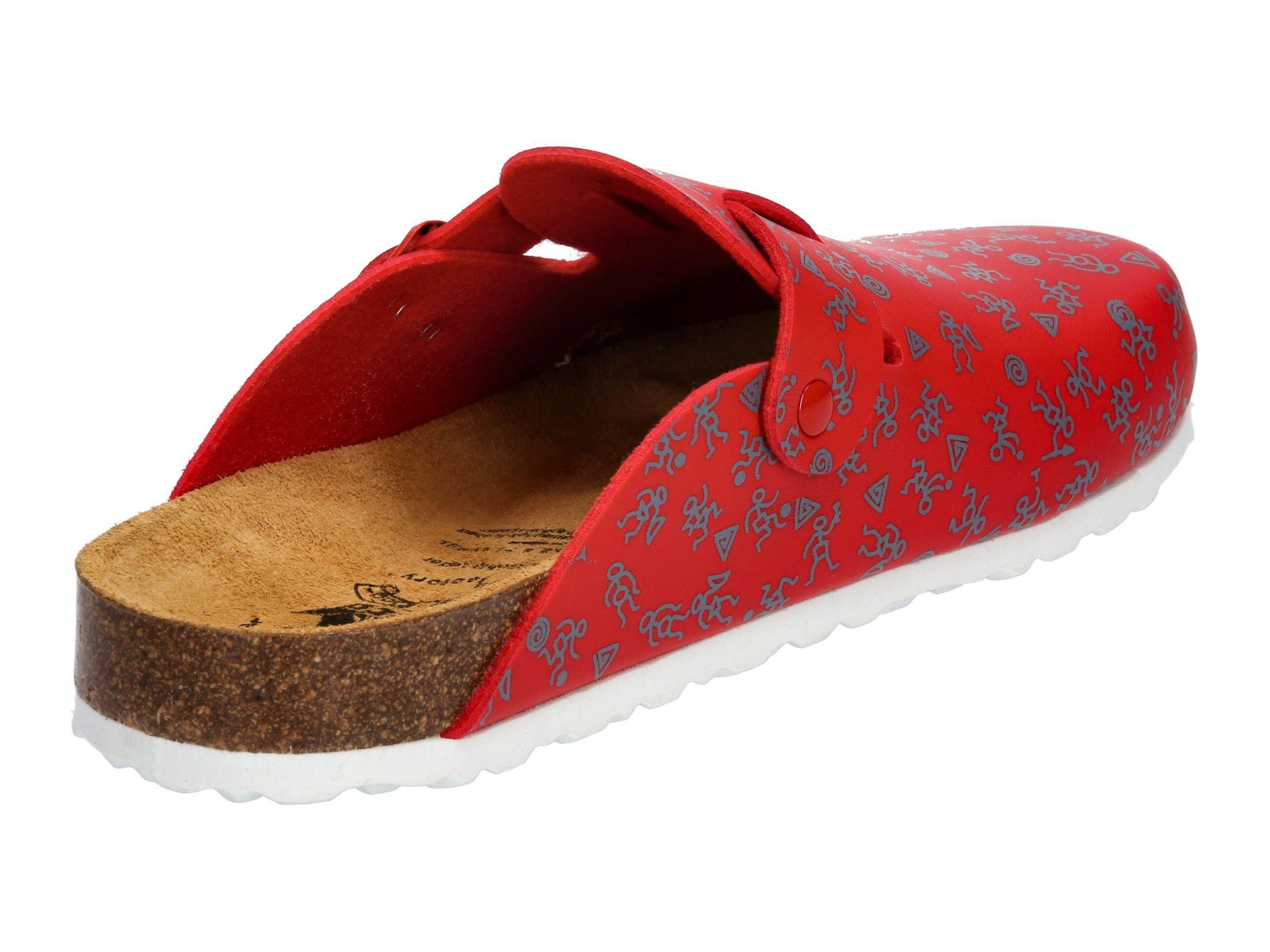 Pantolette Damen Schnallen LICO Bioline Clog Print 4/6