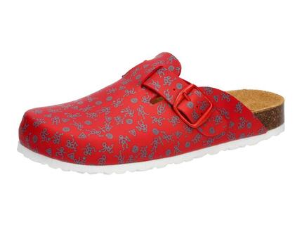 Pantolette Damen Schnallen LICO Bioline Clog Print
