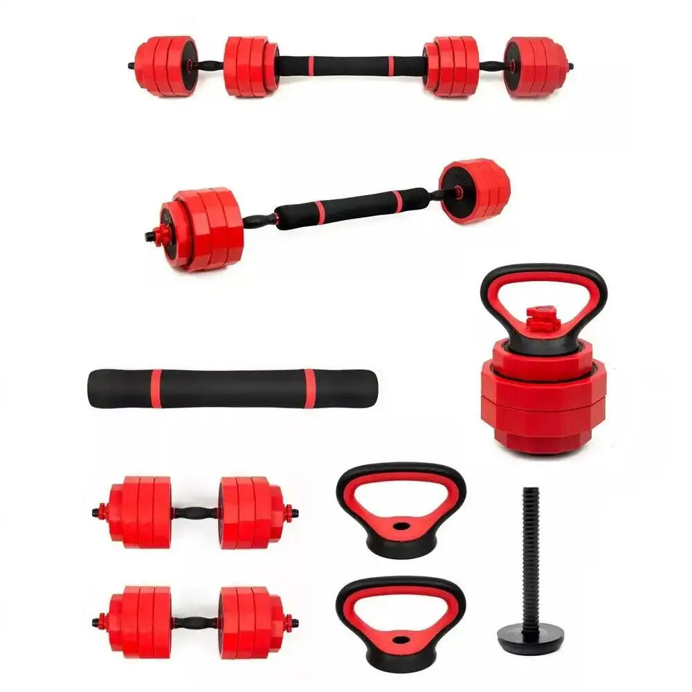 YOURFIT KIT 3 EM 1 BARRA/HALTERES/KETTLEBELL (40Kg)