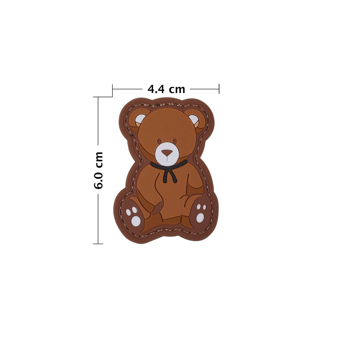 Parche Elitex Training teddy bear Pvc Velcro para Mochilas 3/4