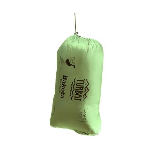 Decken-Schlafsack Down Bakota 10°C 210 x 170 – Grün