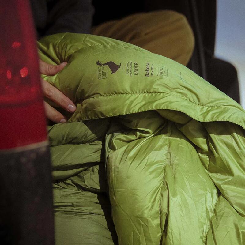 Sacco a pelo coperta Down Bakota 10°C 210 x 170 – Verde 5/5
