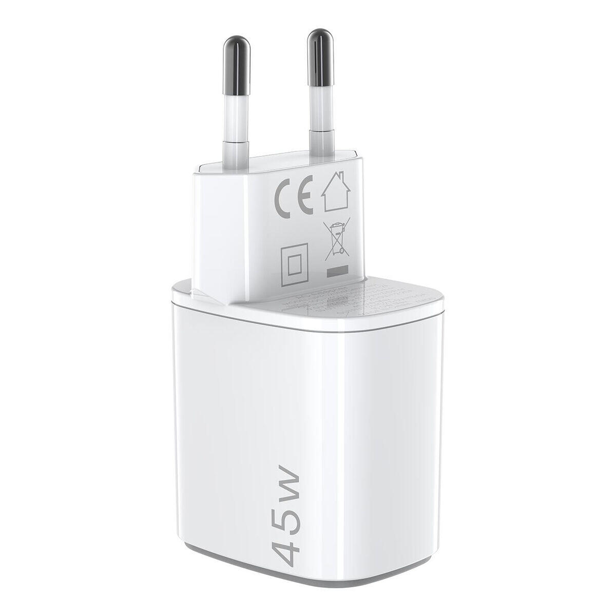 Chargeur mural Celly UPTC2USBC45WWH Prise EU 3/5