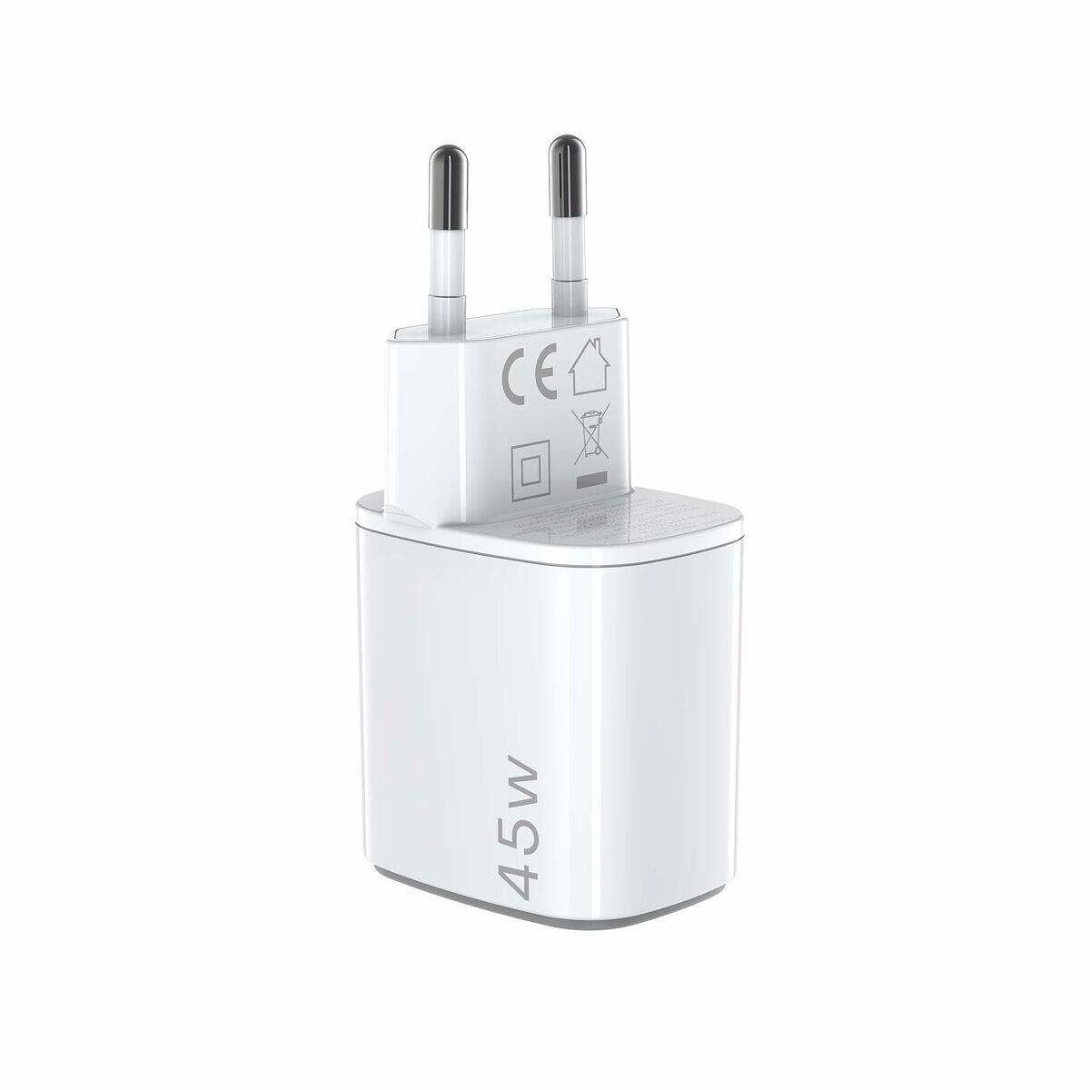 Chargeur mural Celly UPTC2USBC45WWH Prise EU 5/5