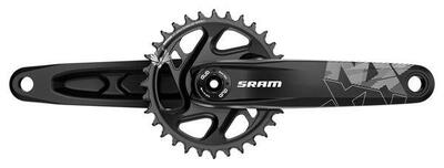 Sram nx eagle dub fat bike 4'' crankset 30t 12s zwart