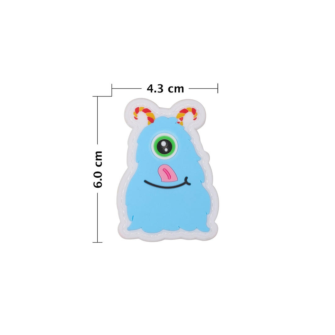 Patch Elitex Training Blue Monster Pvc Velcro per Zaini 3/4