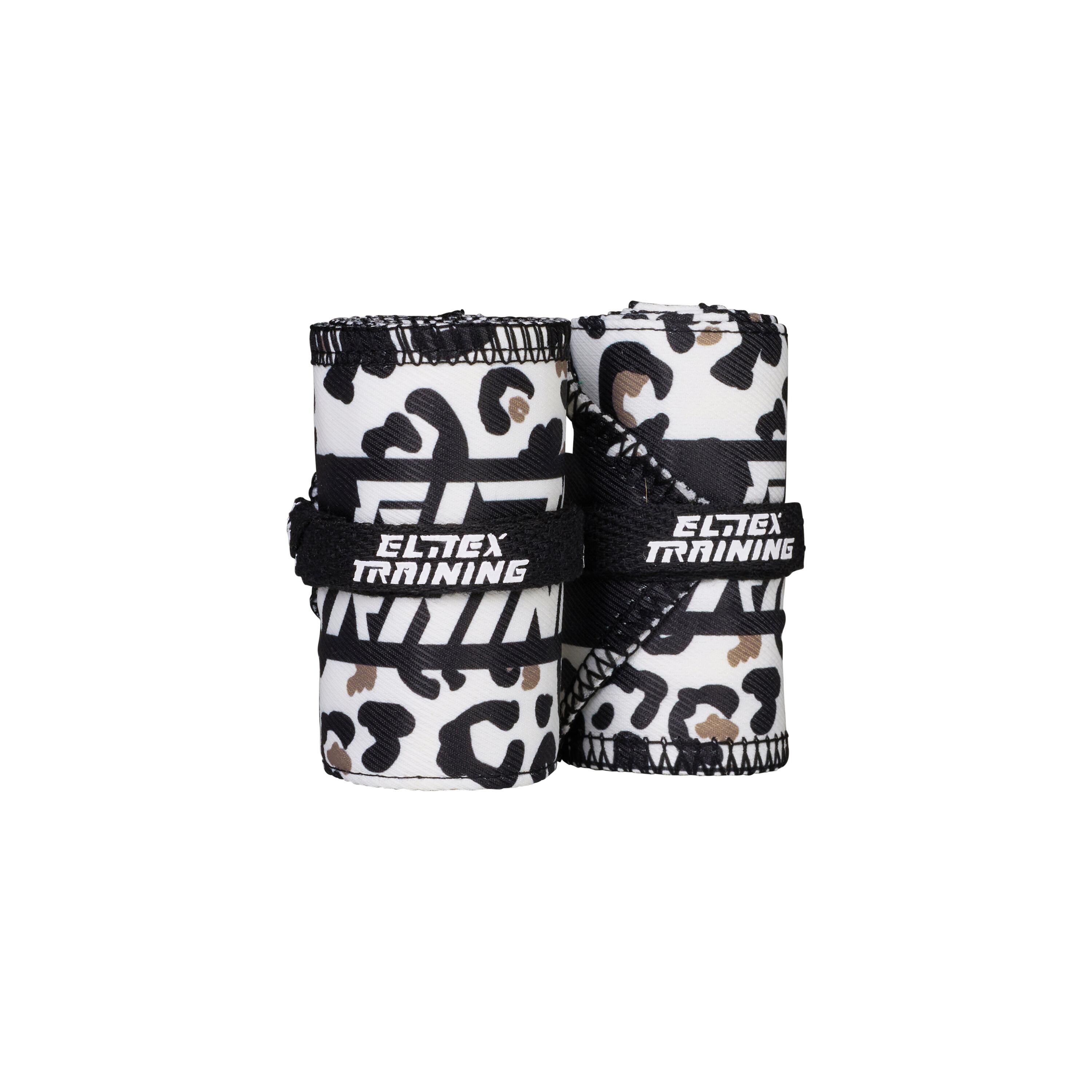 Bracelets en tissu pour cross-training et haltérophilie - Léopard 3/4