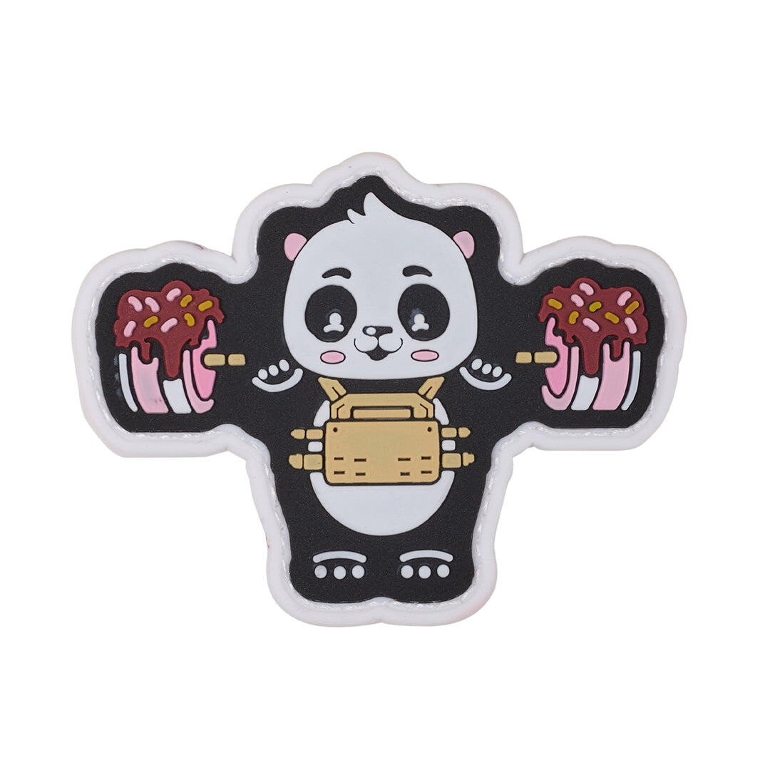 ELITEX TRAINING Patch de Velcro cream panda Pvc para Mochilas