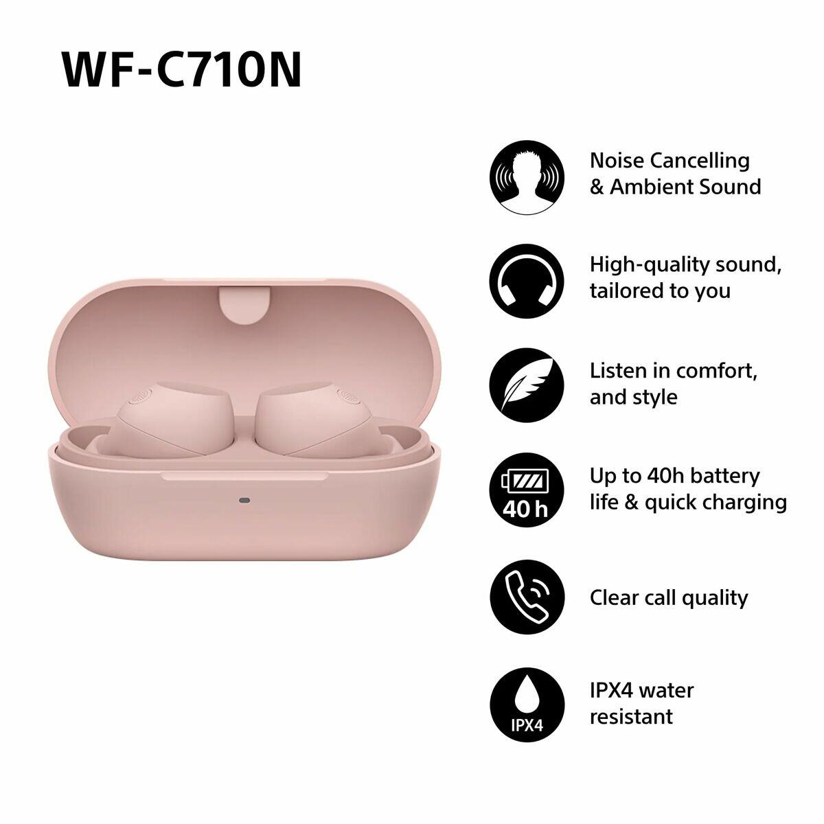 Auriculares Sony WFC710NP.CE7 Cor de Rosa 3/5