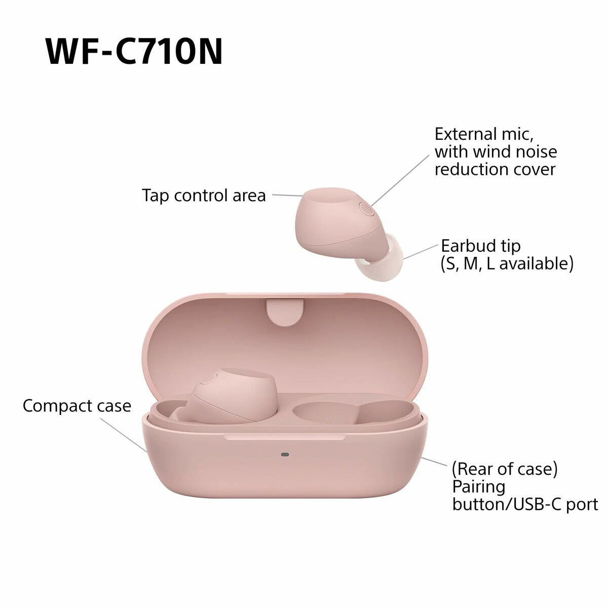Auriculares Sony WFC710NP.CE7 Cor de Rosa 4/5